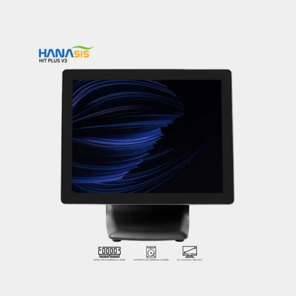 HANASIS HIT PLUS V3 BLACK 15 inch POS TERMINAL Intel Celeron
