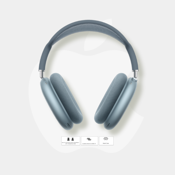 Apple AirPods Max Bluetooth Over-Ear Active Noise Cancellation Headphones Blue
