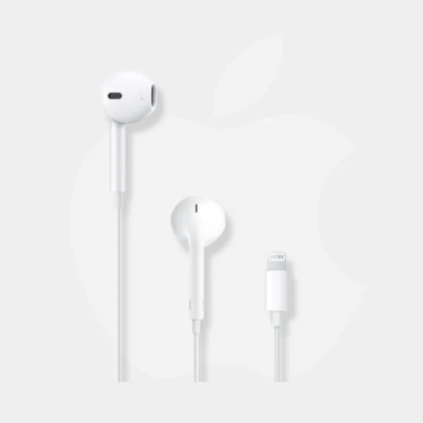 Apple EarPods with Lightning Connector in White – Front View
