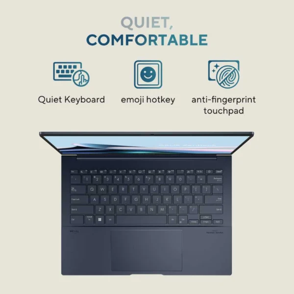 ASUS ZENBOOK 14 OLED Ultra 7 155H 16GB RAM 1TB SSD 14inch 3K Touch Blue UX3405MA-OLEDU7B