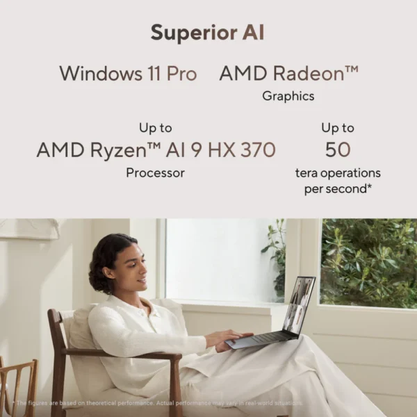 ASUS ZENBOOK S 16 OLED UM5606WA | AMD Ryzen AI 9 HX370 | 32GB RAM, 2TB SSD | 16.0" 3K OLED 120Hz | AMD Radeon 890M Graphics | Win11 Home, Eng-Arab Keyboard, White | UM5606WA-RK233W