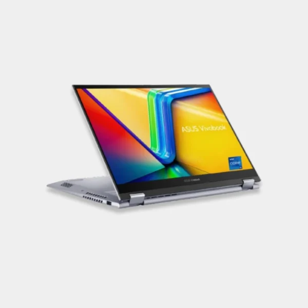 ASUS Vivobook S 14 Flip TP3402VA – Intel Core i9, 16GB RAM, 1TB SSD, 14" WUXGA Touch Flip Display, Intel UHD Graphics, Windows 11 Home, Eng-Arab Keyboard, Silver