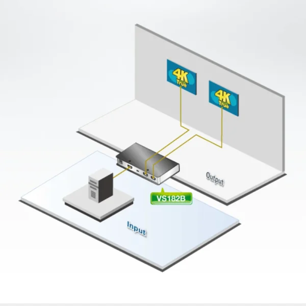 ture 4k Hdmi 2port Splitter-VS182B