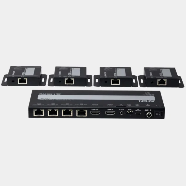 ATEN 4‑Port 4K HDMI Cat6 Splitter with Receivers Kit | VS1824KIT - Image 2