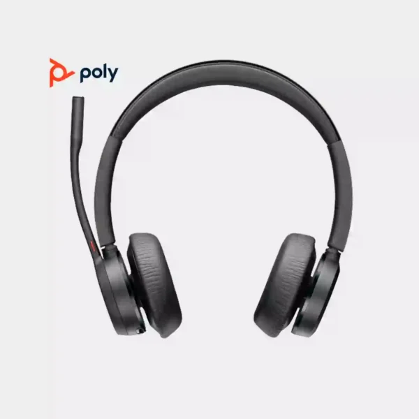 Poly Voyager 4320 Microsoft Teams Certified Headset + BT700 Dongle + Charging Stand | 77Z00AA